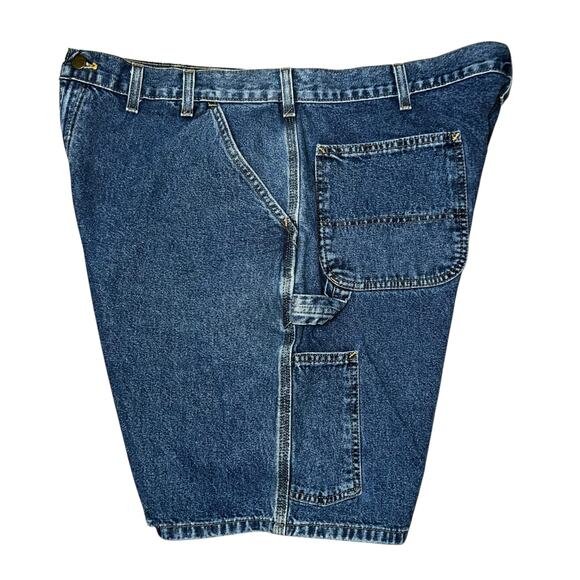 Carhartt Men's Work dark Denim Carpenter utility work shorts size 40 - Picture 3 of 7